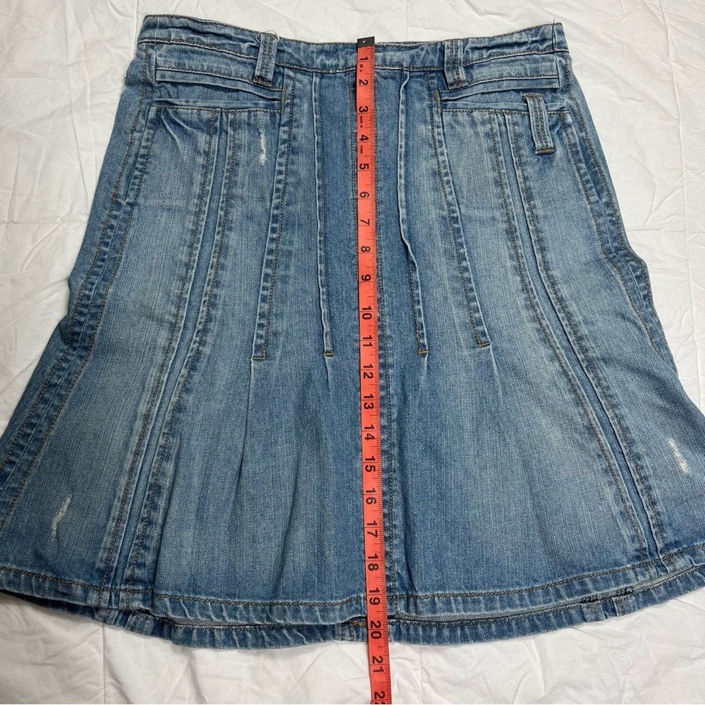 MNGjeans Light Wash Denim Midi Skirt Women’s Size 6 - Picture 7 of 9